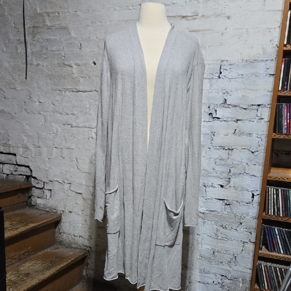 Barefoot Dreams Cozy Gray Cardigan